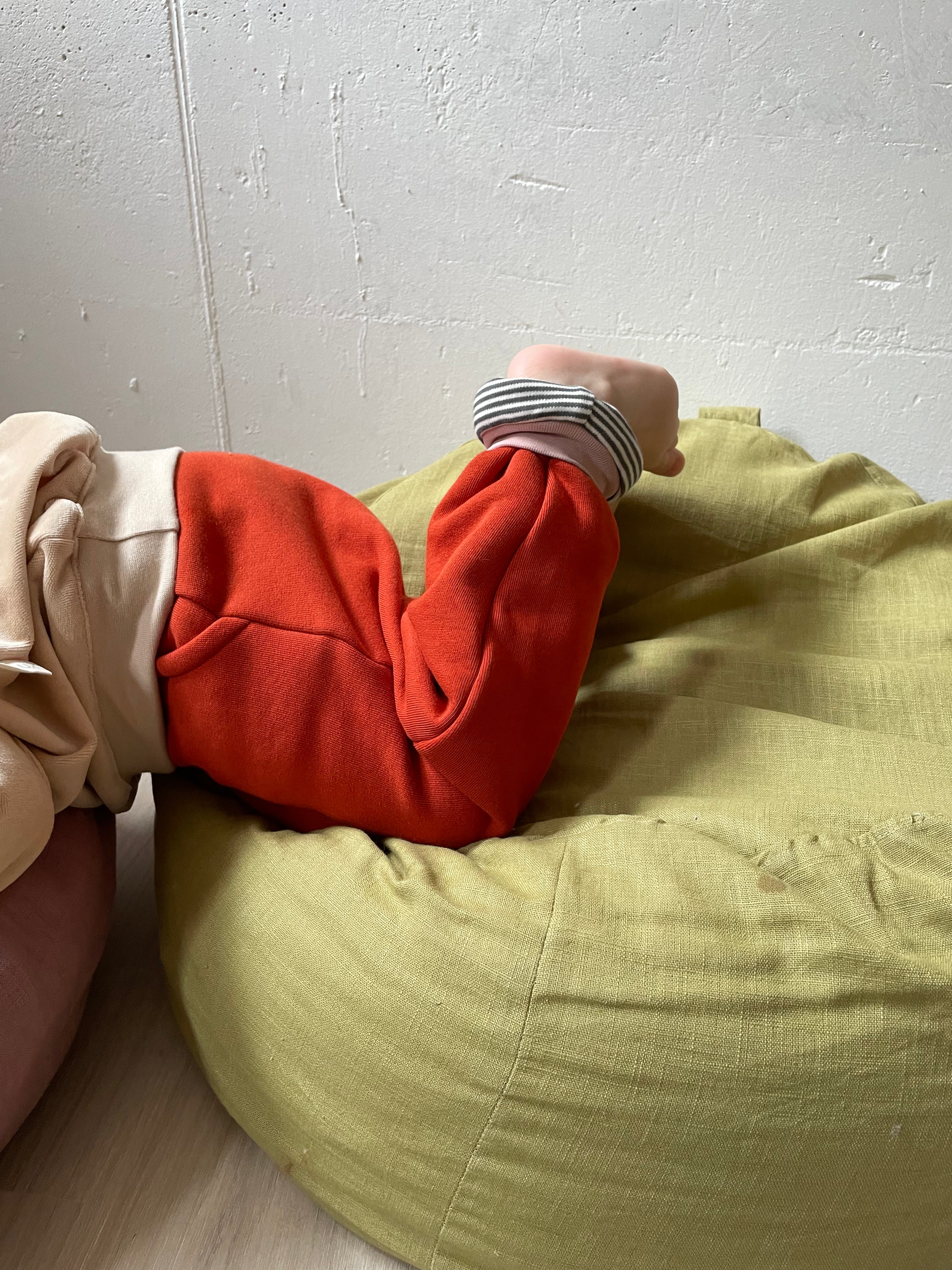 mitwachsende Kinderhose Kuschelsweat Chilli Ringel| BARNBUX