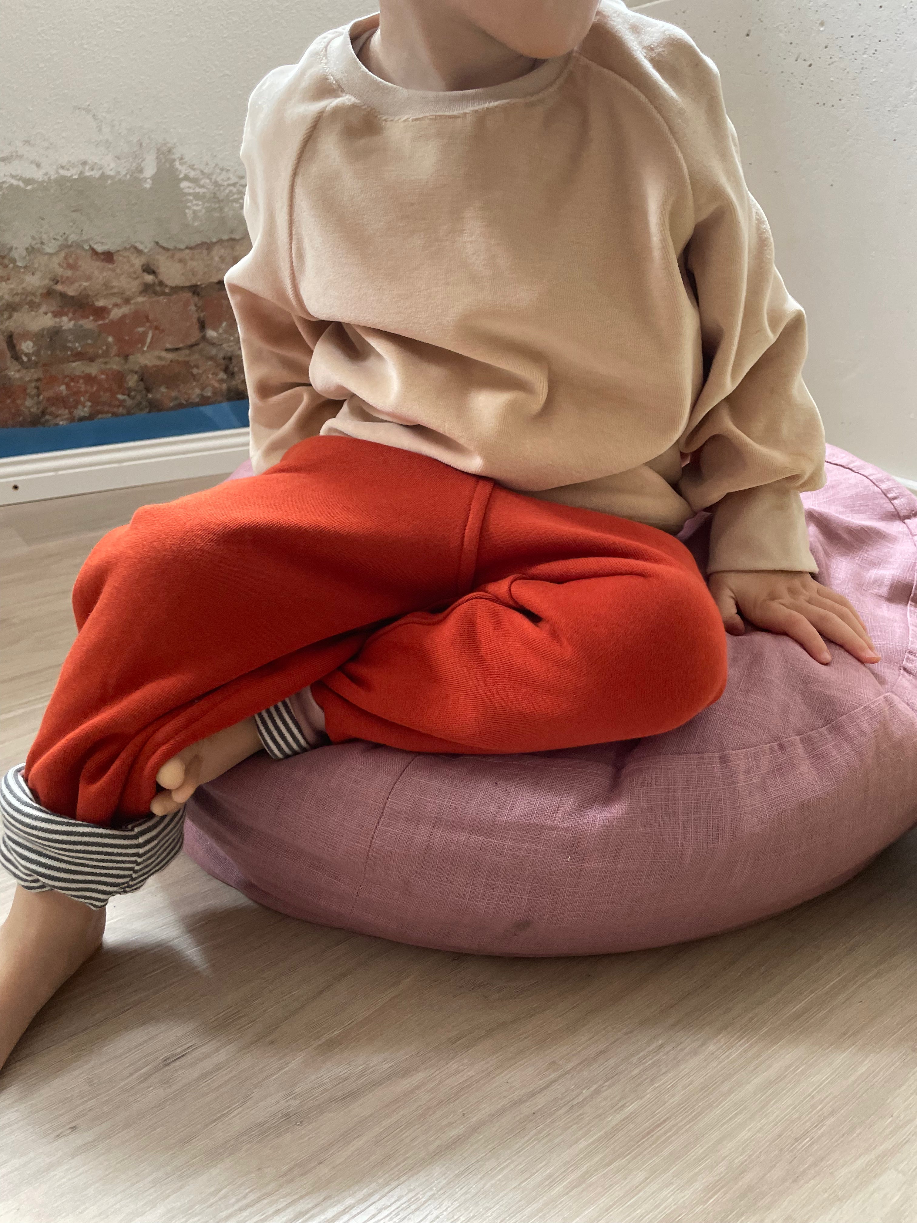 mitwachsende Kinderhose Kuschelsweat Chilli Ringel| BARNBUX