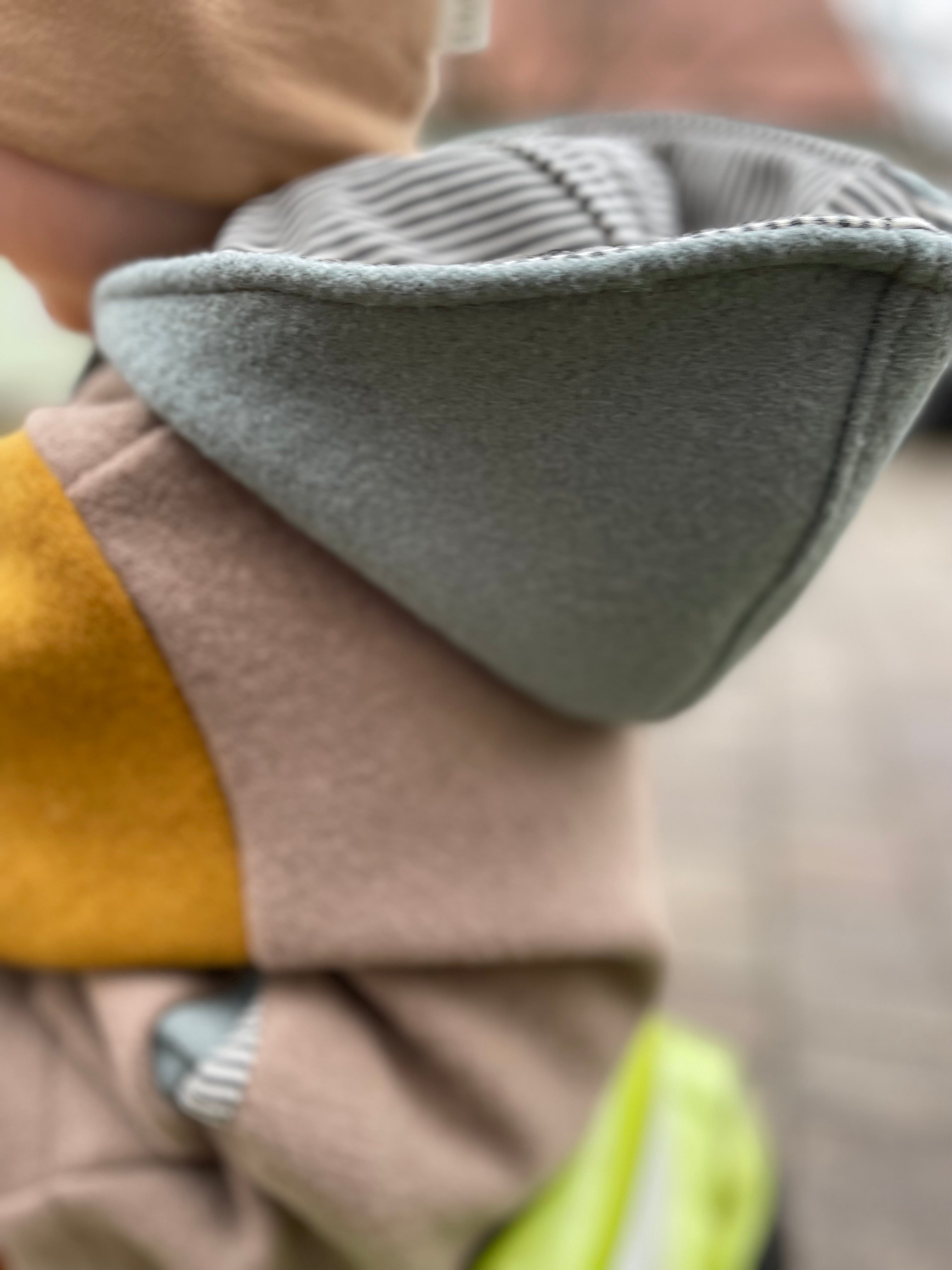 Bio Wollwalk Jacke I Colourblock