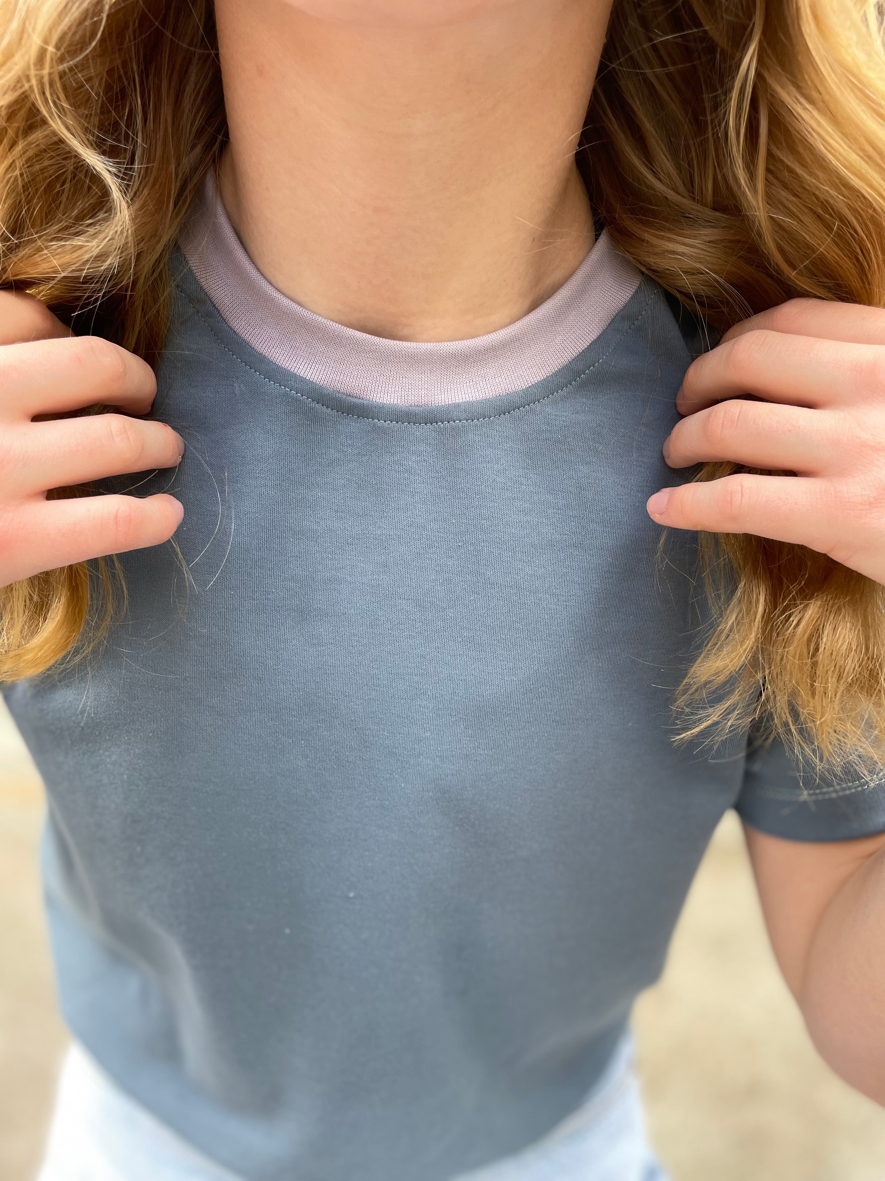 Faires unisex T-Shirt steinblau | BARNBUX