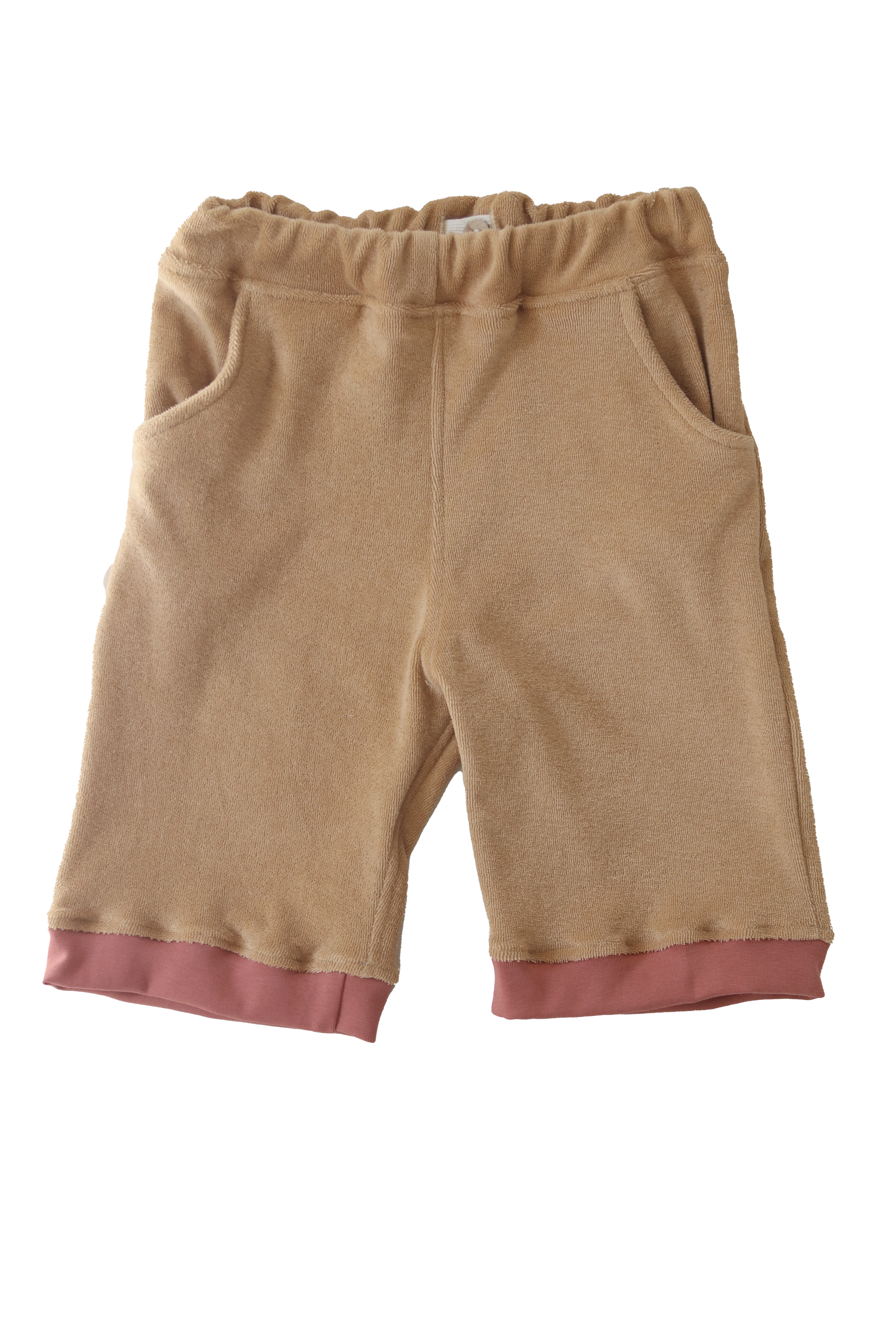 kurze Mitwachshose Karamell Blassrot I BARNBUX