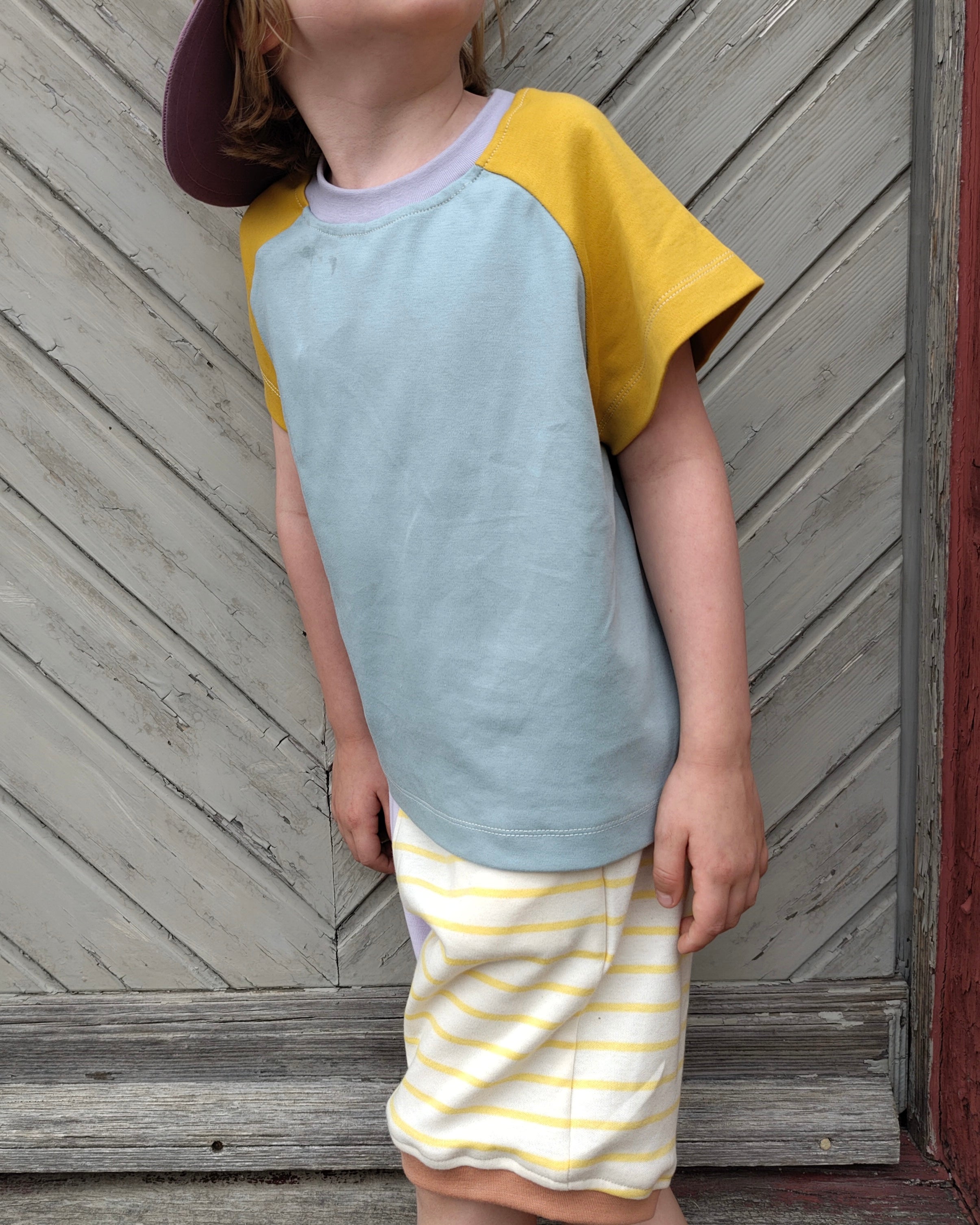 Faire Kinderkleidung T-Shirt für Kinder wolke gelb | BARNBUX