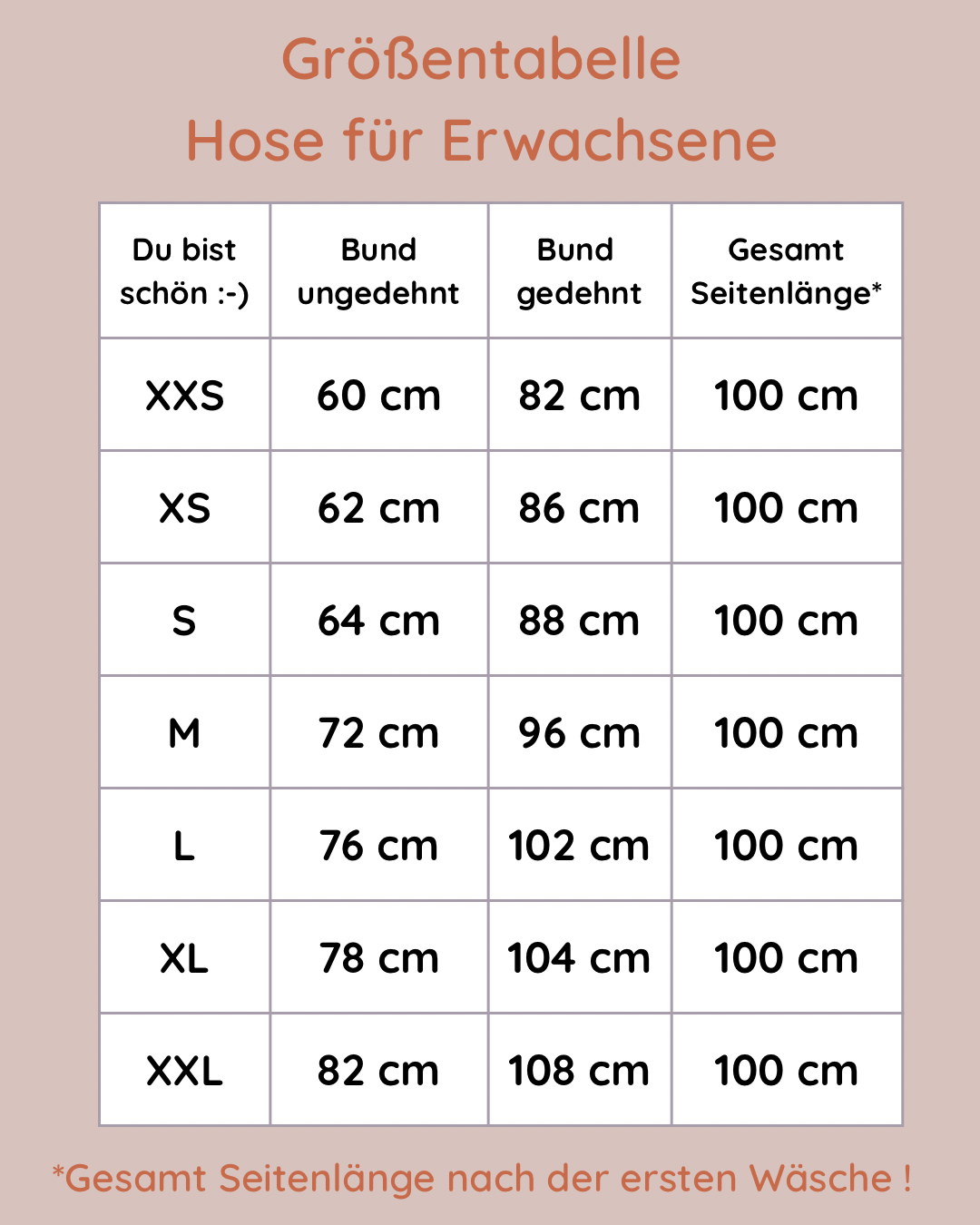 groessentabelle faire hose fuer erwachsene barnbux colorblock