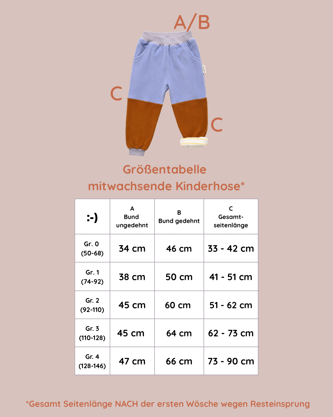 groessentabelle mitwachsende kinderhosen barnbux biobaumwolle