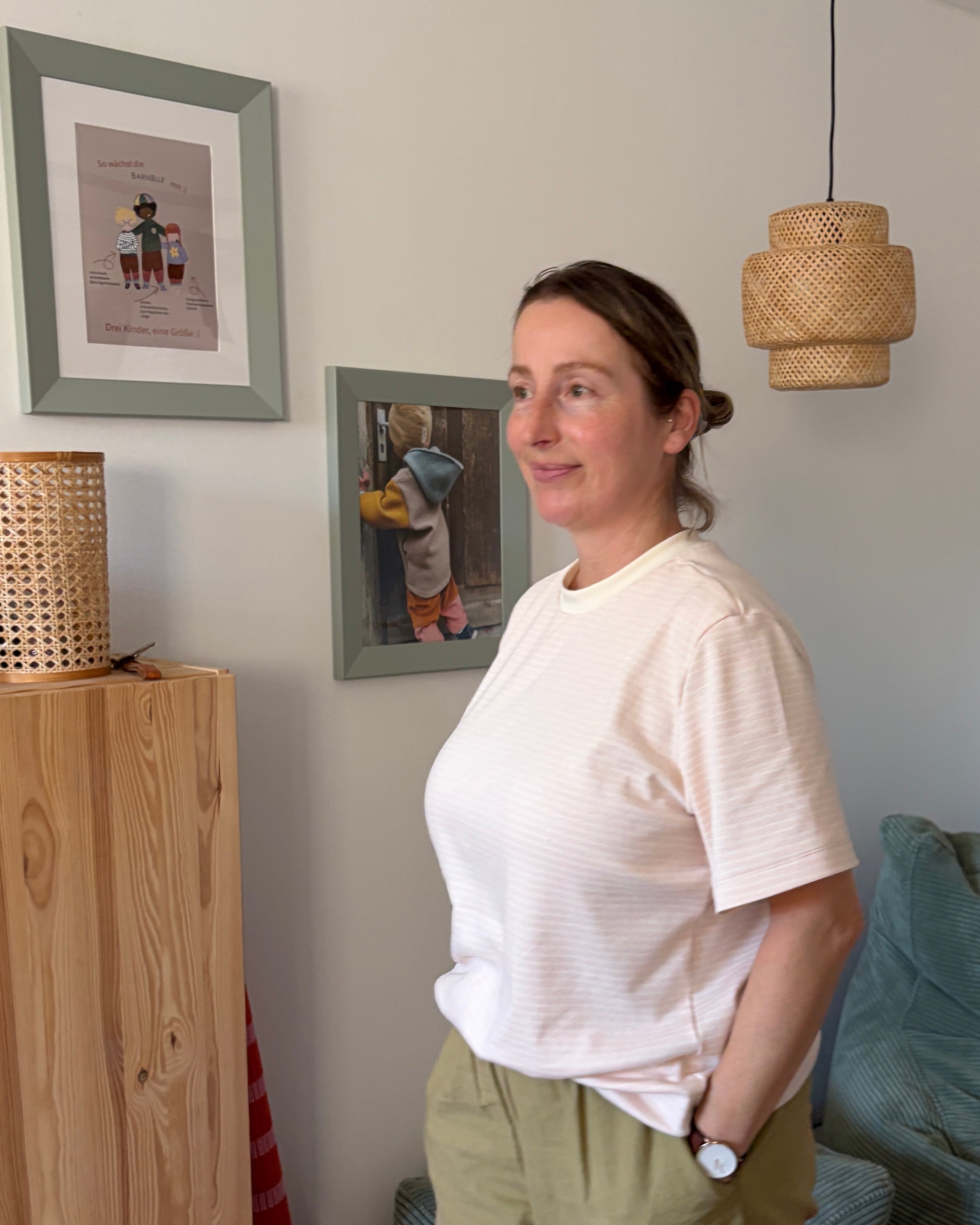 Faires Shirt geringelt aus Biobaumwolle für Erwachsene barnbux