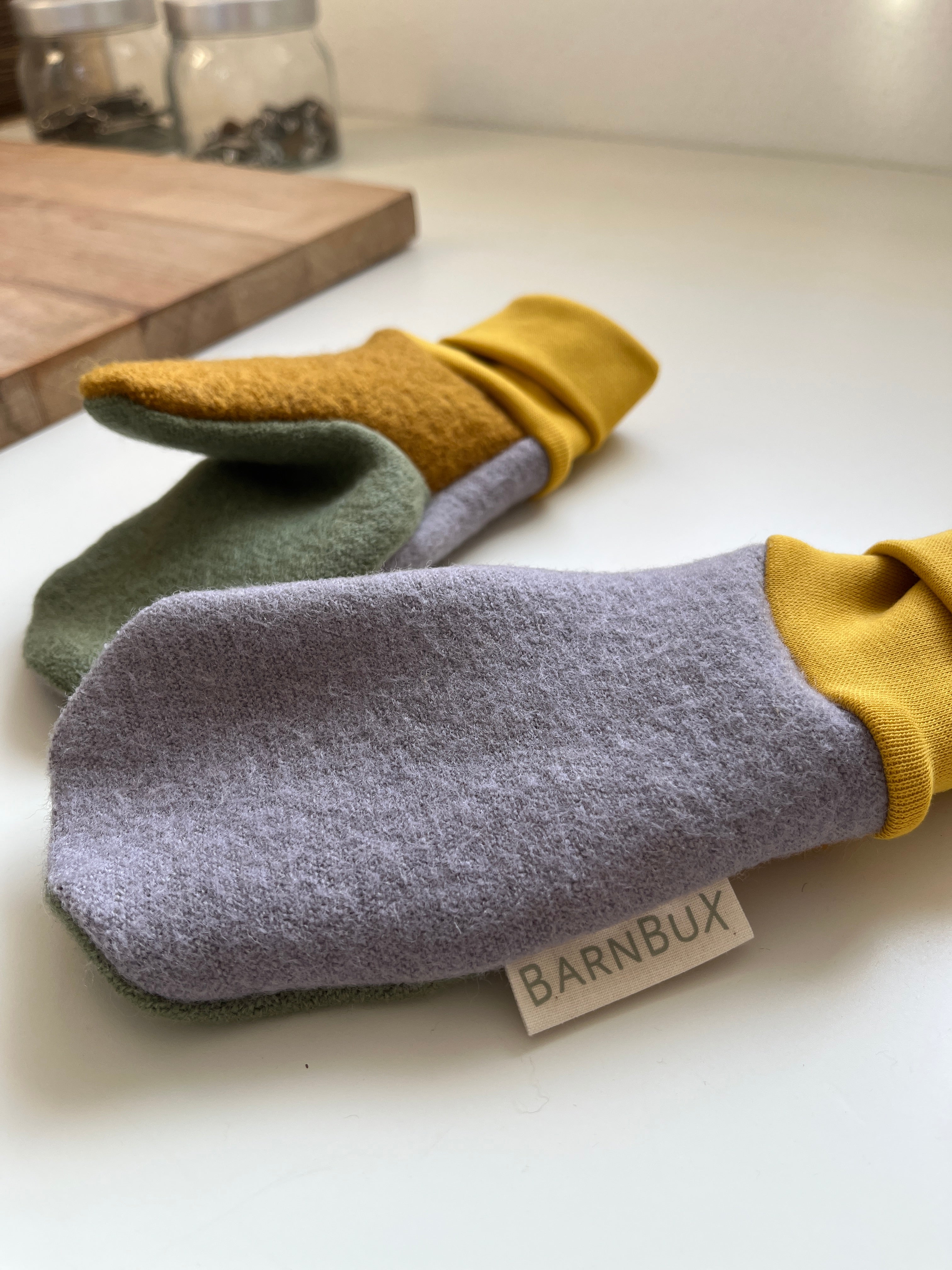 Bio Wollwalk Fäustlinge I Bio Schurwolle