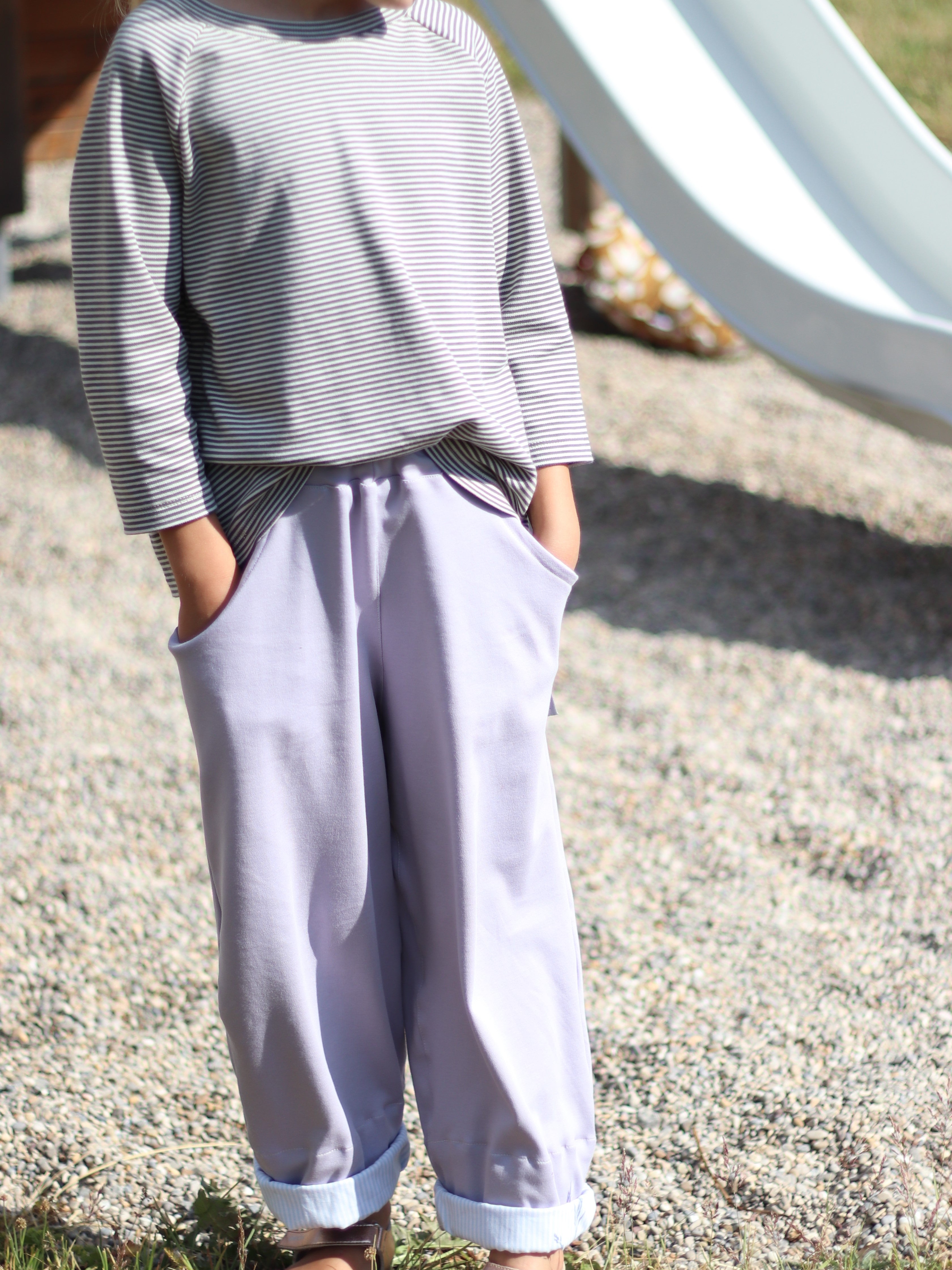 Faire mitwachsende Hose für Babys und Kinder