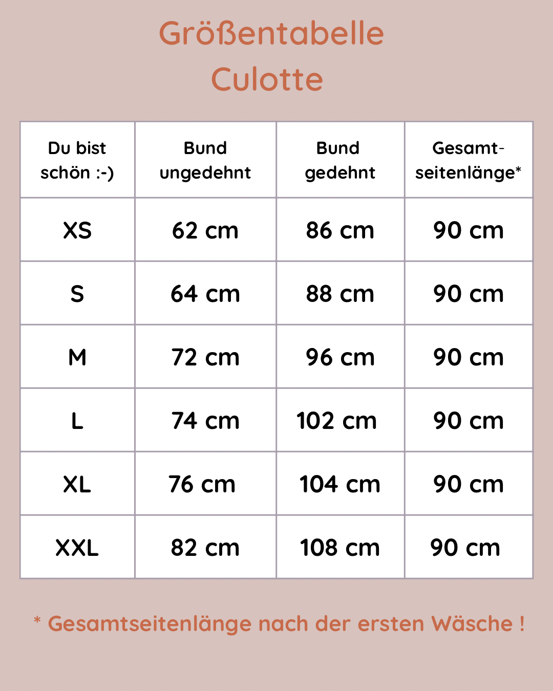 groessentabelle barnbux culotte 
